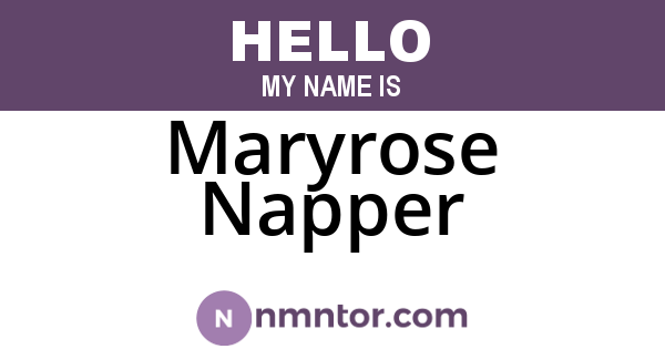 Maryrose Napper