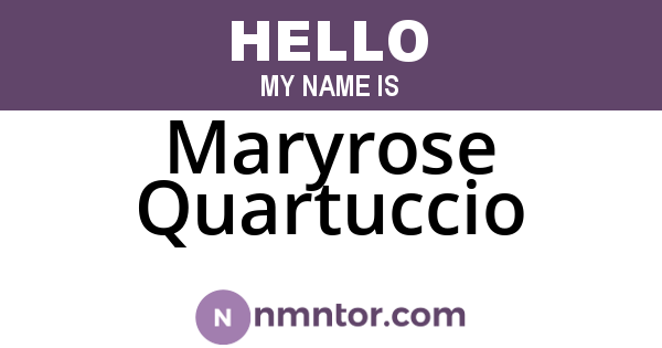 Maryrose Quartuccio