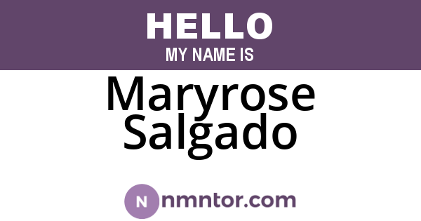 Maryrose Salgado