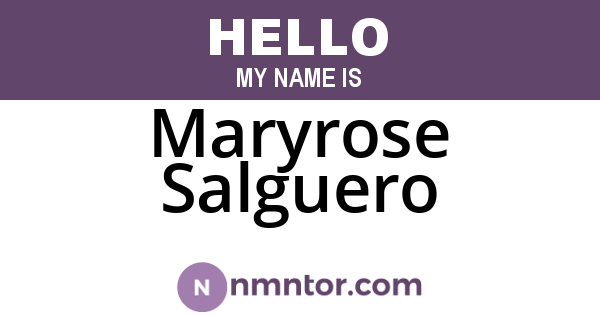 Maryrose Salguero