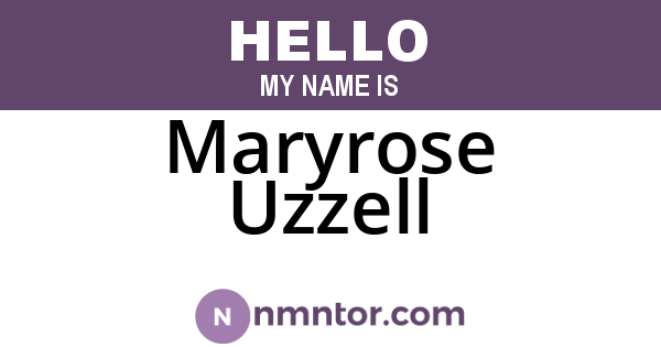 Maryrose Uzzell