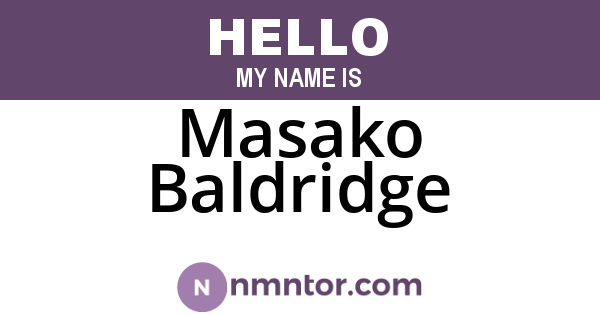 Masako Baldridge