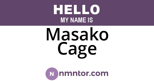 Masako Cage