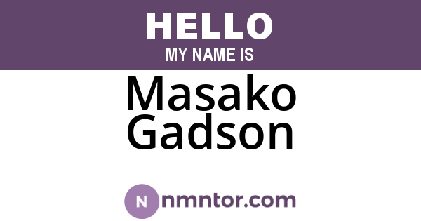 Masako Gadson
