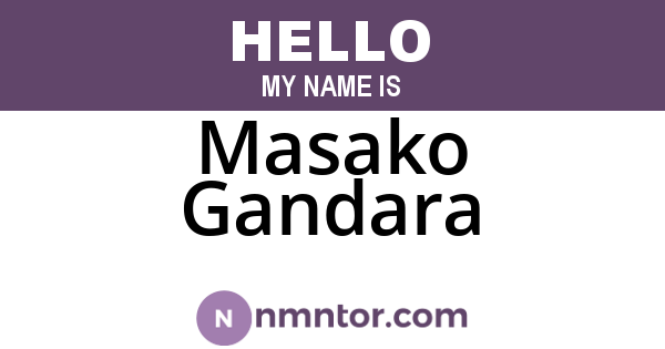 Masako Gandara