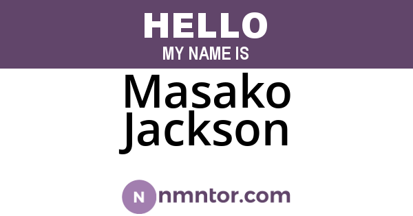 Masako Jackson