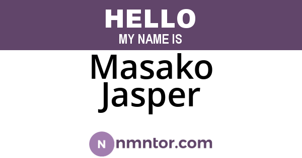 Masako Jasper