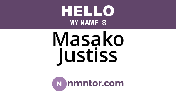 Masako Justiss