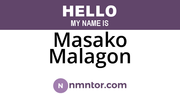 Masako Malagon