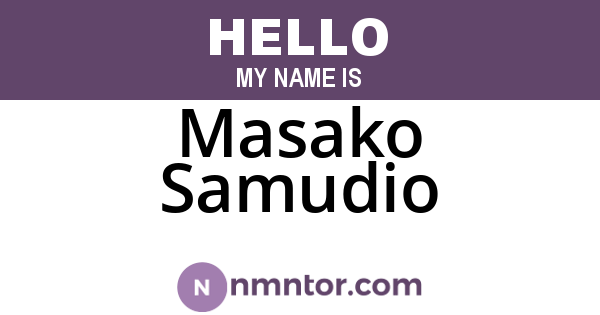 Masako Samudio