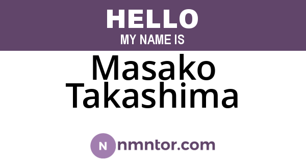 Masako Takashima