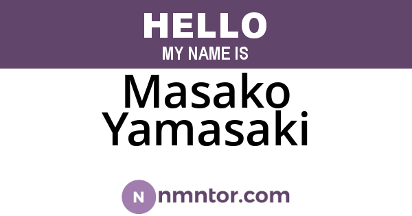 Masako Yamasaki