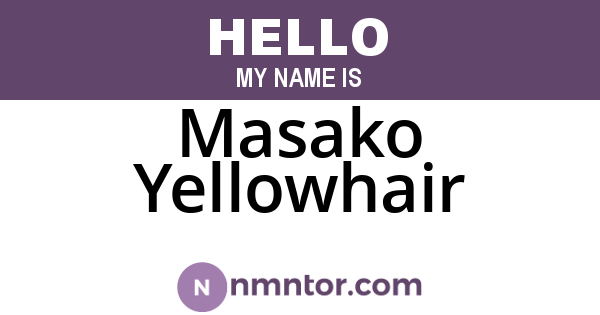Masako Yellowhair
