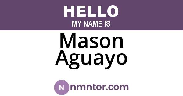 Mason Aguayo