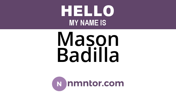 Mason Badilla