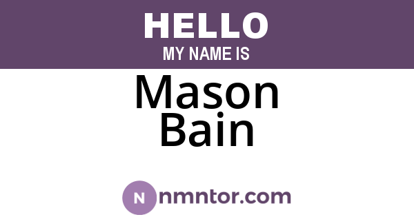Mason Bain