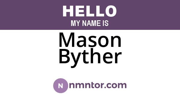 Mason Byther