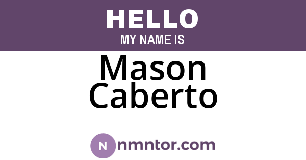 Mason Caberto