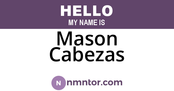 Mason Cabezas