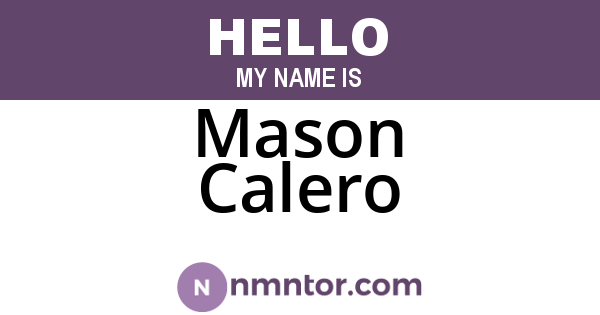 Mason Calero