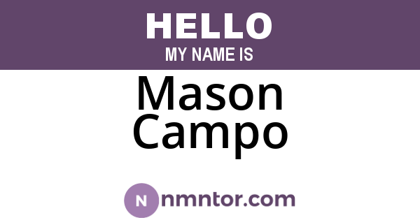 Mason Campo