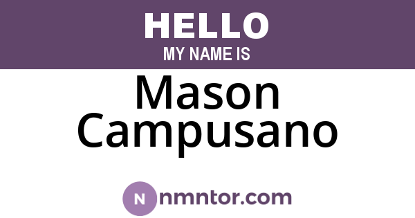 Mason Campusano