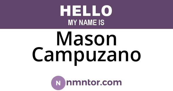 Mason Campuzano