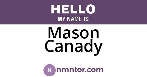 Mason Canady
