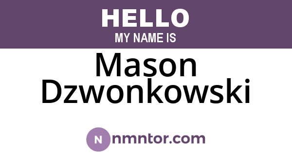 Mason Dzwonkowski