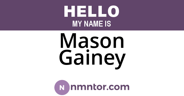 Mason Gainey