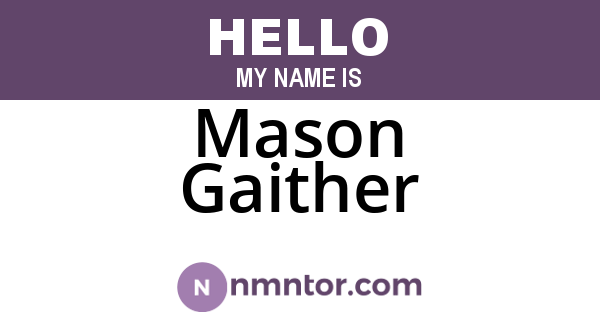 Mason Gaither