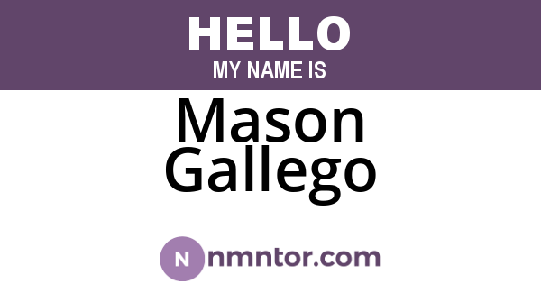 Mason Gallego