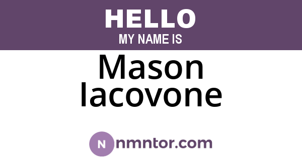 Mason Iacovone