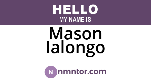 Mason Ialongo