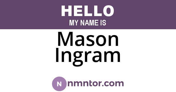 Mason Ingram
