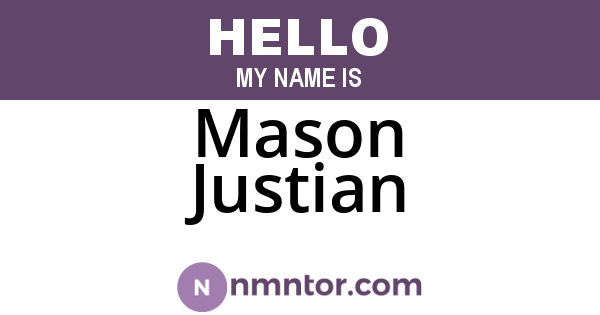 Mason Justian