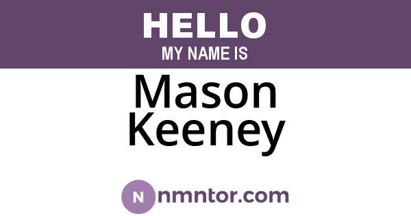 Mason Keeney