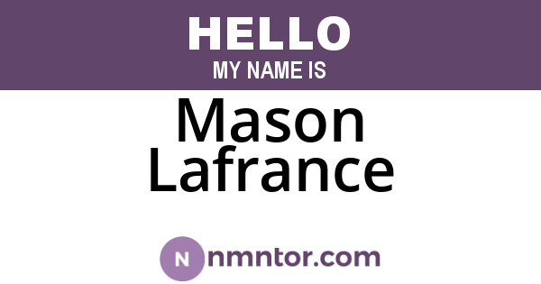 Mason Lafrance