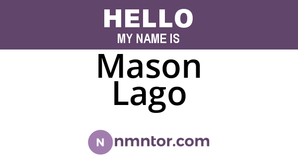 Mason Lago
