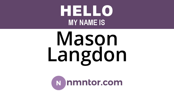 Mason Langdon