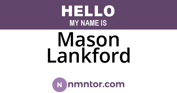 Mason Lankford