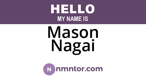 Mason Nagai