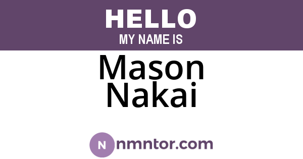 Mason Nakai