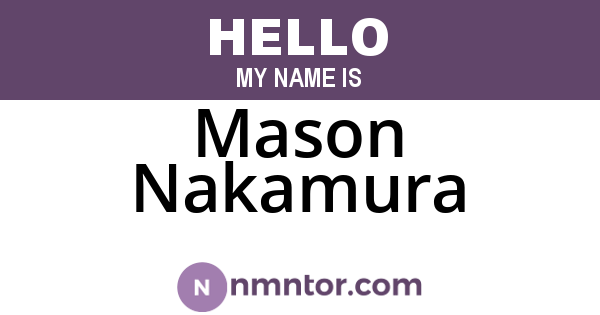 Mason Nakamura