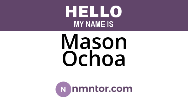 Mason Ochoa