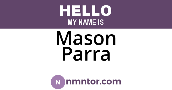 Mason Parra
