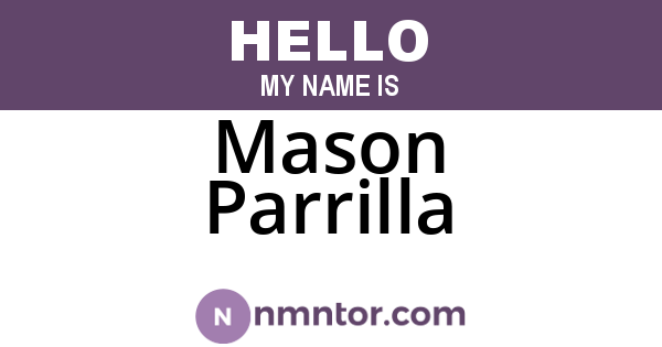 Mason Parrilla