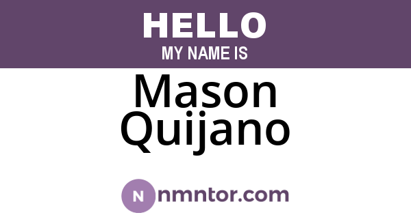 Mason Quijano