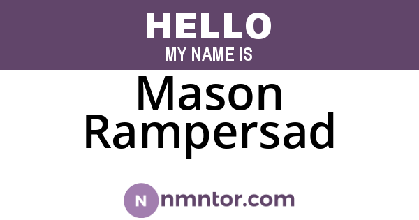 Mason Rampersad