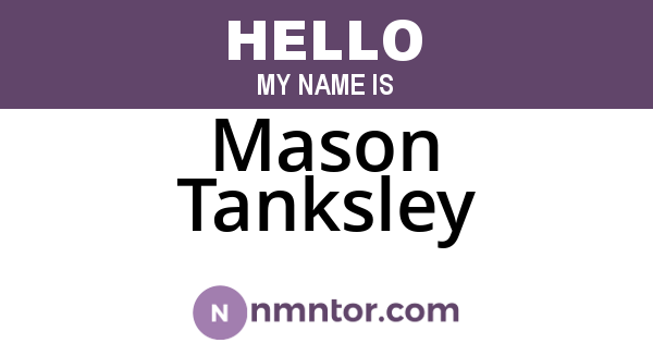 Mason Tanksley